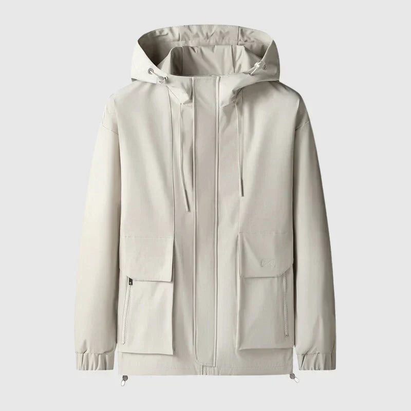 Men's Casual Jacket with Hood – Lightweight, Stylish Outdoor Coat