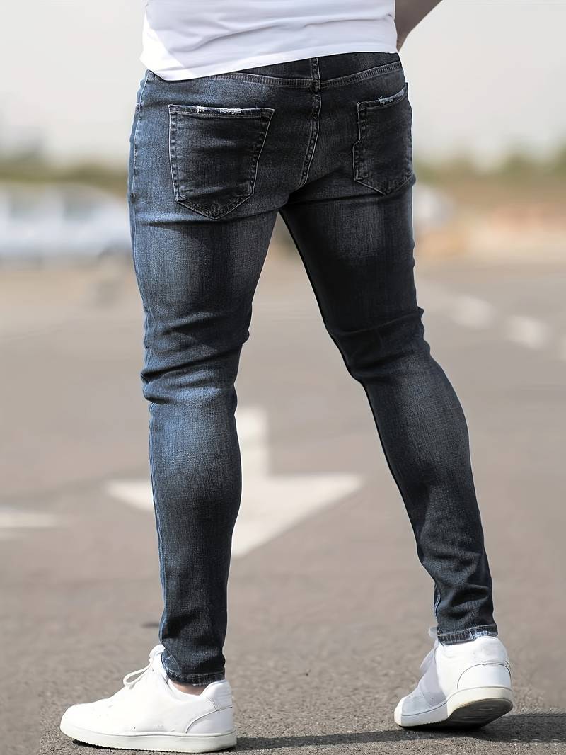 Men's Slim Fit Jeans – Stylish Stretch Denim Pants for Casual Wear