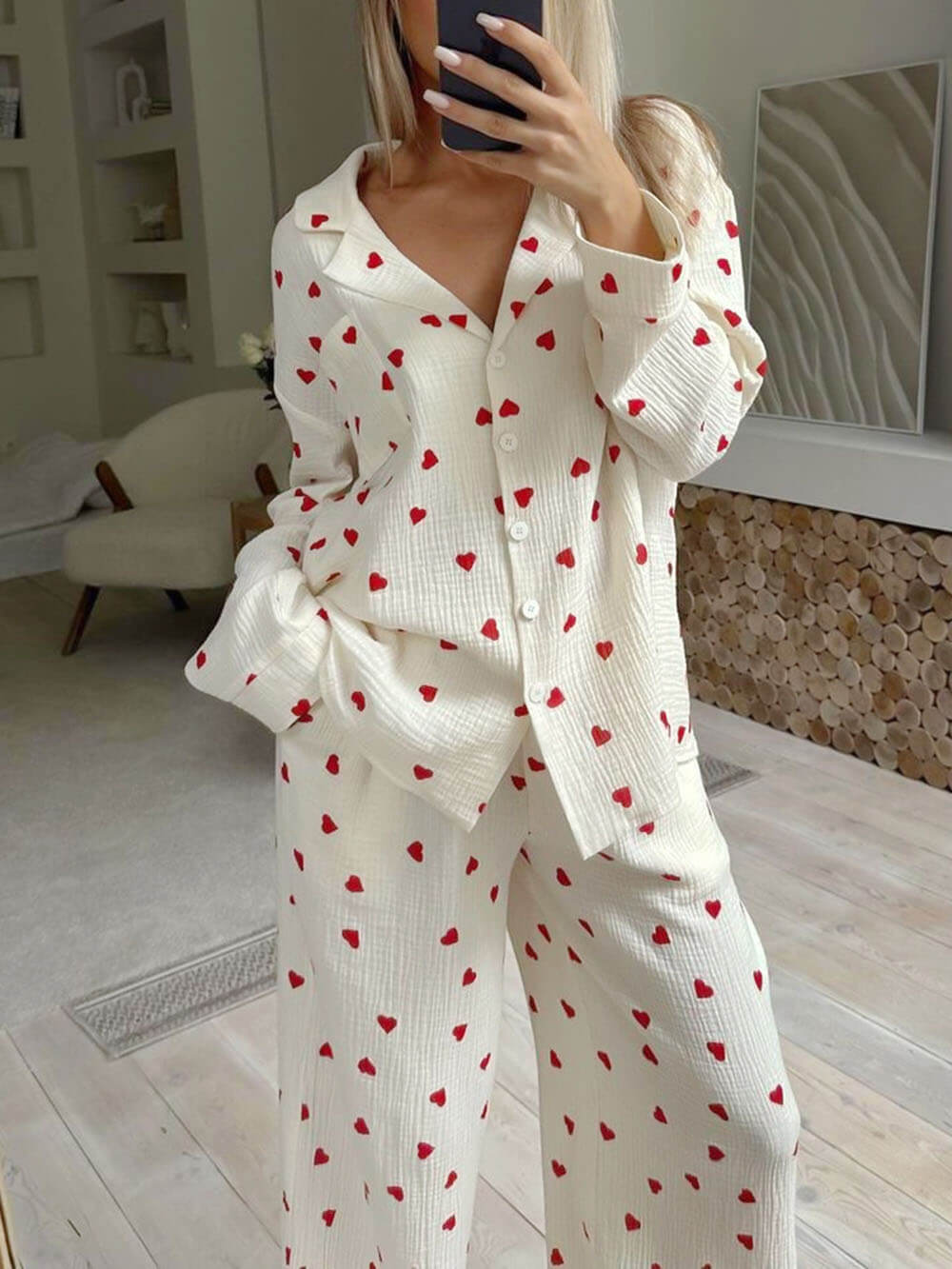 Women's Comfortable Pyjama Set – Soft Cotton Sleepwear for Relaxation