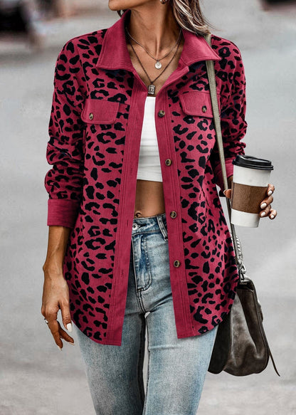 Leopard Print Jacket for Women – Stylish Animal Print Outerwear for Fall