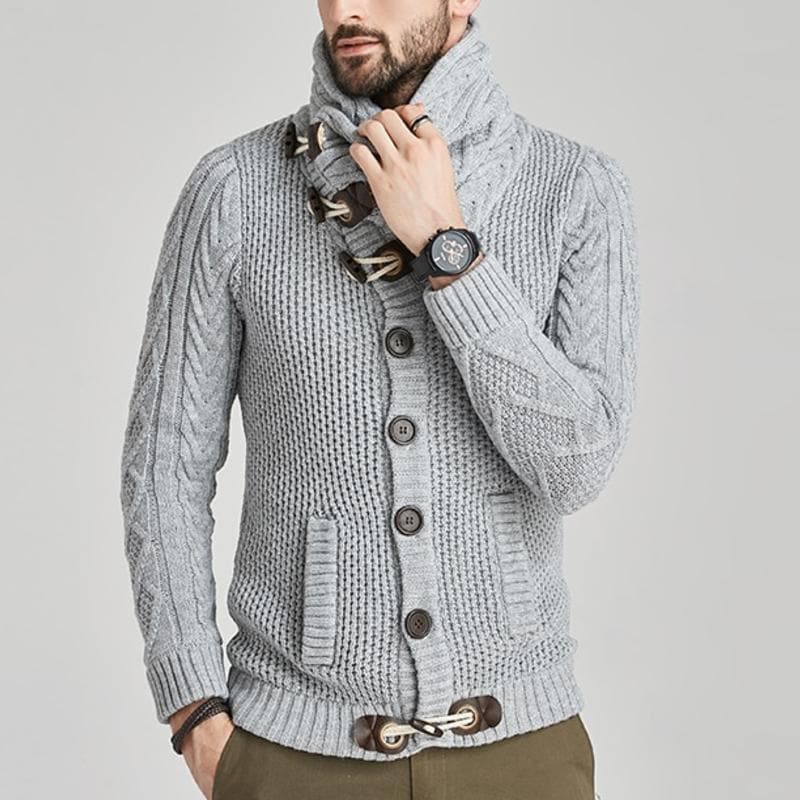 Men's Stylish Cardigan – Cozy Knit Sweater for Casual and Formal Wear