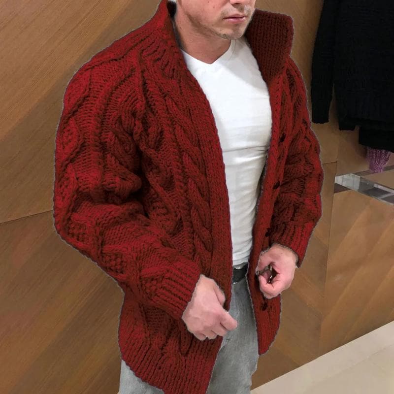 Men's Stylish Cardigan – Cozy Knit Sweater for Casual and Formal Wear