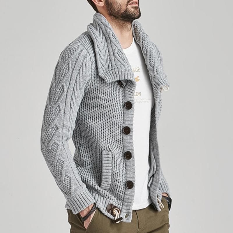 Men's Stylish Cardigan – Cozy Knit Sweater for Casual and Formal Wear