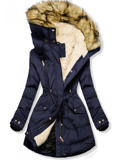 Winter Jacket for Women – Padded Warm Coat with Hood and Stylish Design