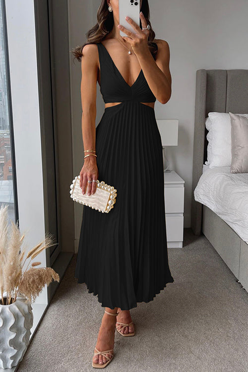 V-Neck Sleeveless Dress for Women – Elegant Summer Dress for Parties and Events