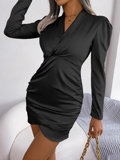 Elegant Women's Dress – Fashionable A-Line Midi Dress for Parties and Events