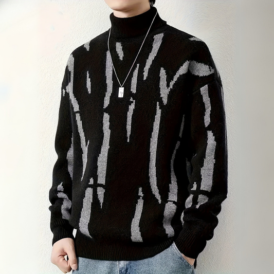 Men's Roll Neck Jumper – Warm Knit Sweater for Casual and Smart Style