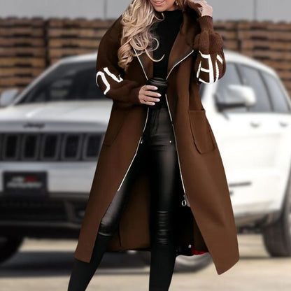 Women's Hooded Coat – Stylish Warm Outerwear for Winter Fashion & Comfort