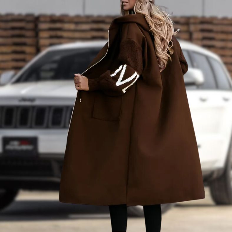 Women's Hooded Coat – Stylish Warm Outerwear for Winter Fashion & Comfort