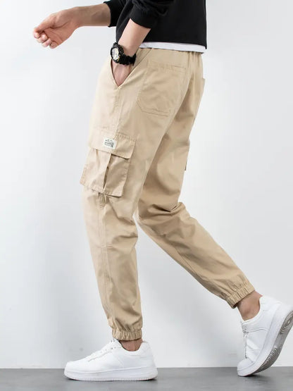 Men's Cargo Joggers – Stylish Lightweight Pants with Pockets for Casual Wear