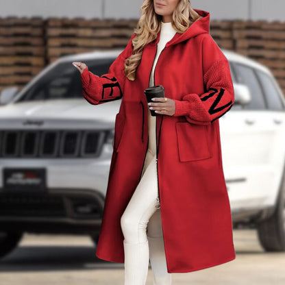 Women's Hooded Coat – Stylish Warm Outerwear for Winter Fashion & Comfort