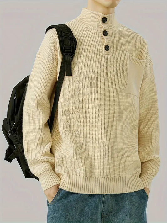 Men's Stylish Jumper – Cozy Knit Sweater for Casual and Smart Wear