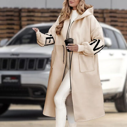 Women's Hooded Coat – Stylish Warm Outerwear for Winter Fashion & Comfort