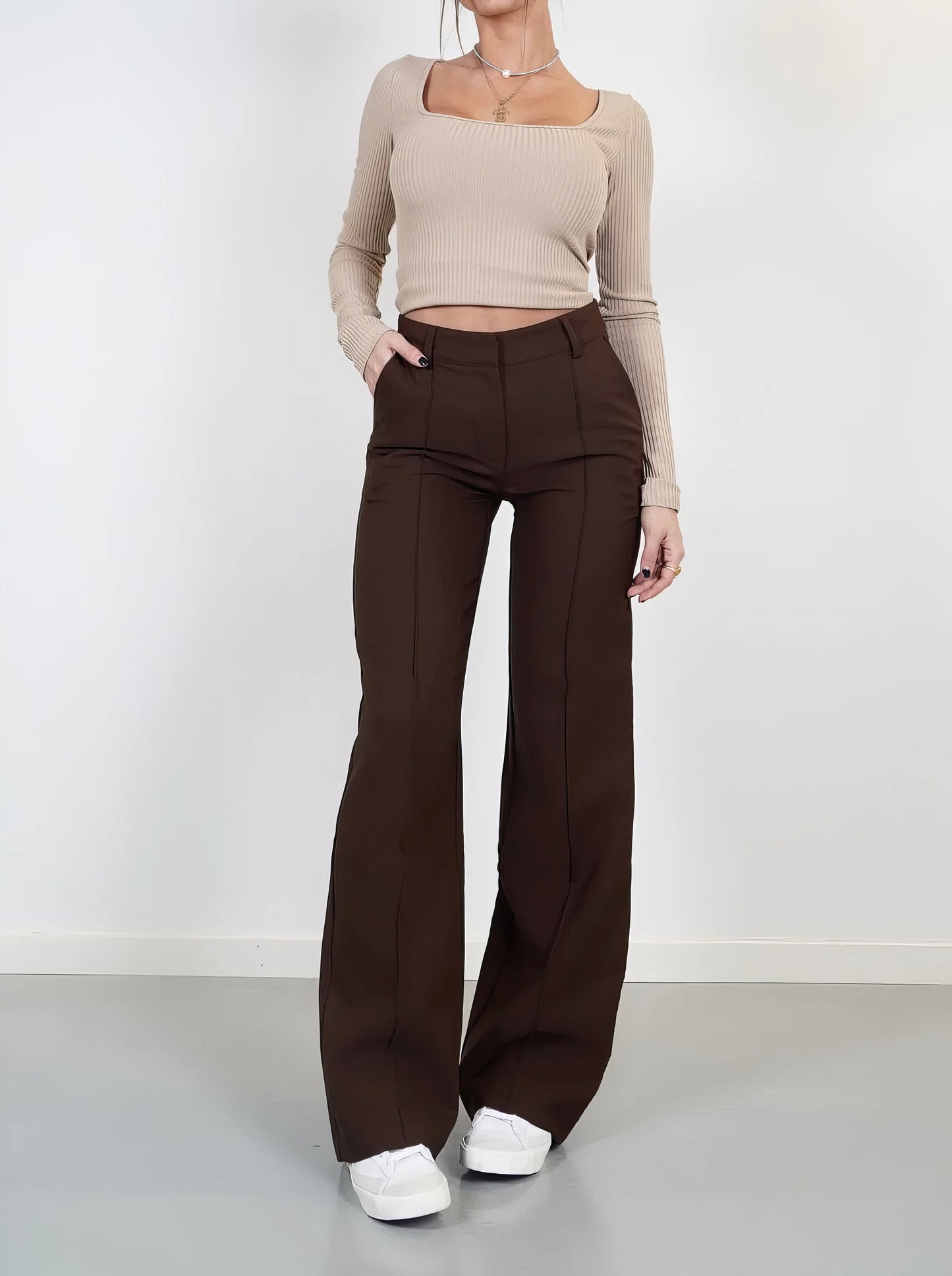 High-Waisted Trousers Women – Chic Tailored Pants for Work, Casual & Evening