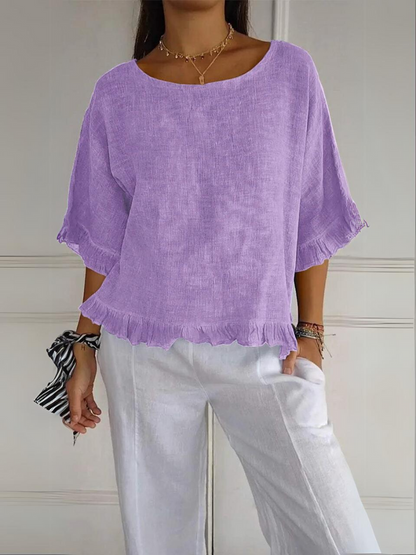 Ruffled Blouse for Women – Stylish Lightweight Top with Elegant Design