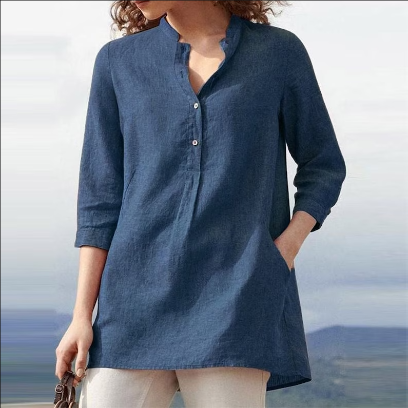 Casual Blouse for Women – Lightweight Cotton Top with Stylish Design for Everyday Wear