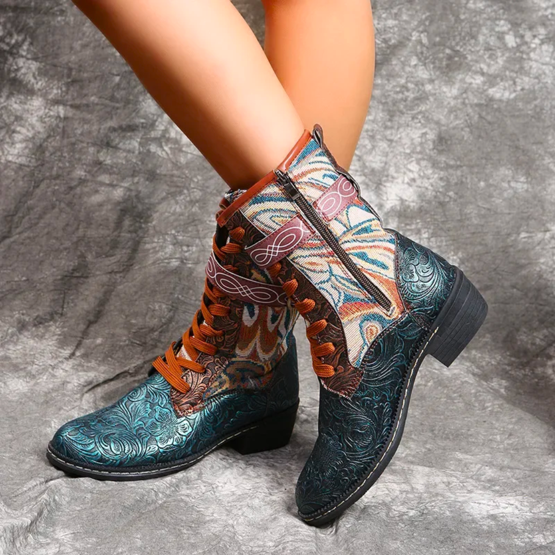 Women’s Retro Boots – Stylish Vintage Ankle Boots for Casual Wear