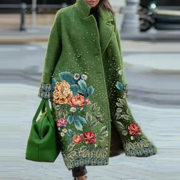 Floral Coat for Women – Elegant Lightweight Jacket with Stylish Design