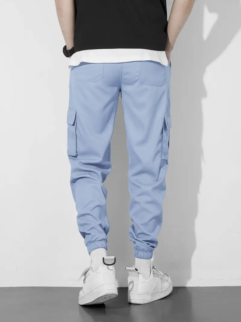 Men's Cargo Joggers – Stylish Lightweight Pants with Pockets for Casual Wear