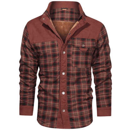 Men's Flannel Winter Jacket – Warm, Stylish, and Cozy Outerwear for Cold Weather