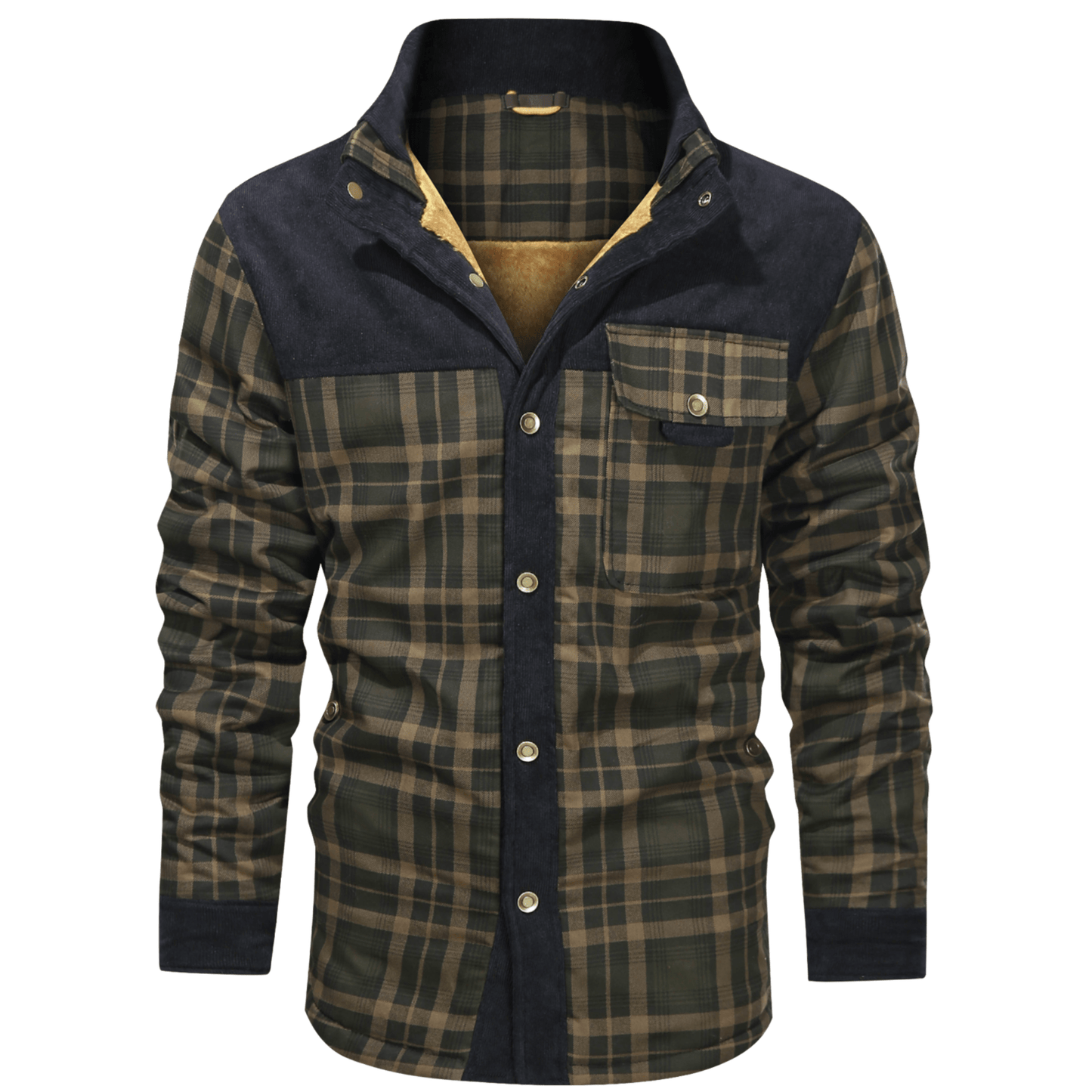 Men's Flannel Winter Jacket – Warm, Stylish, and Cozy Outerwear for Cold Weather