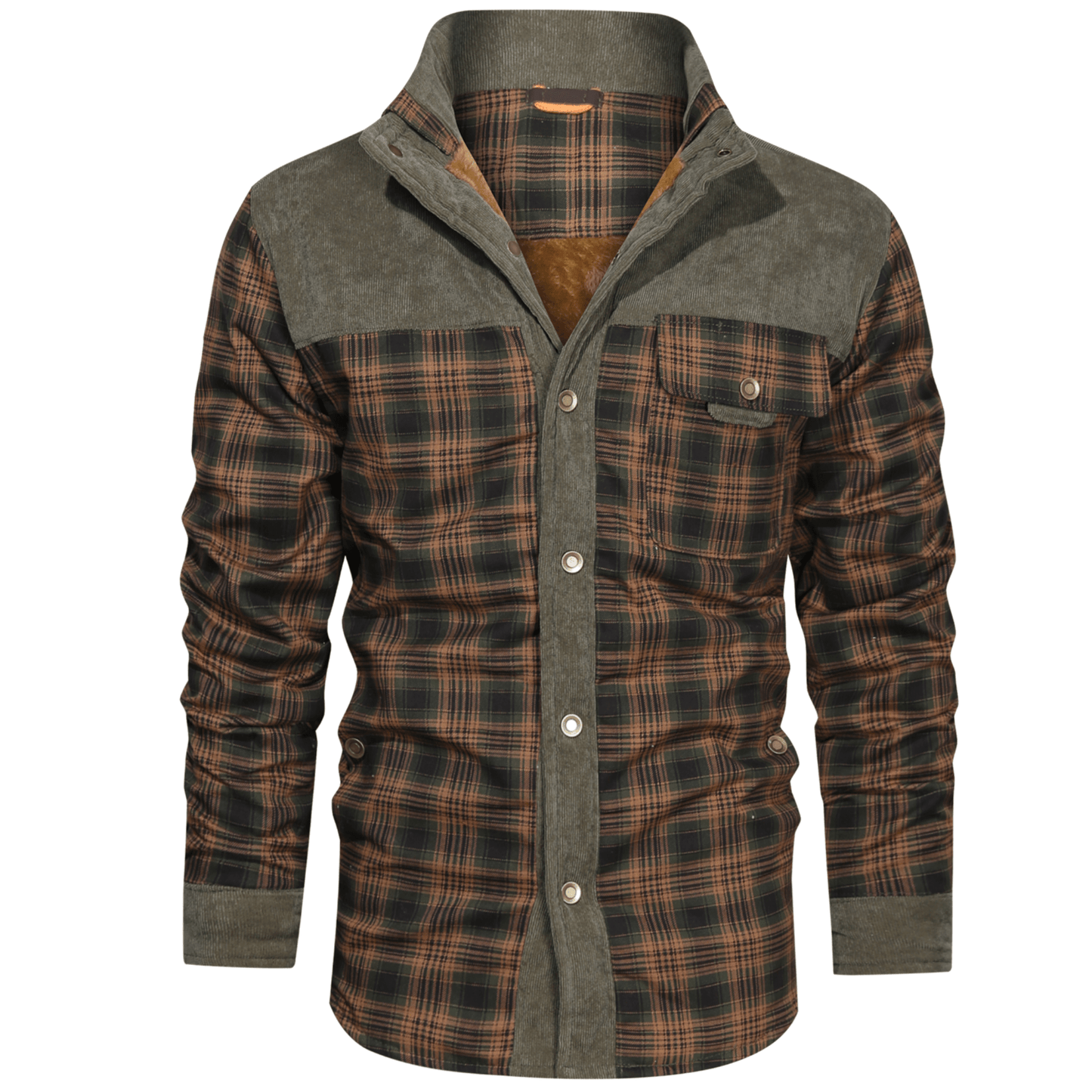 Men's Flannel Winter Jacket – Warm, Stylish, and Cozy Outerwear for Cold Weather