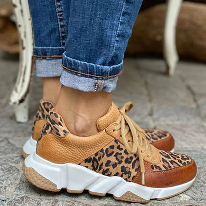 Women's Leopard Print Trainers – Stylish Athletic Sneakers for Casual Wear