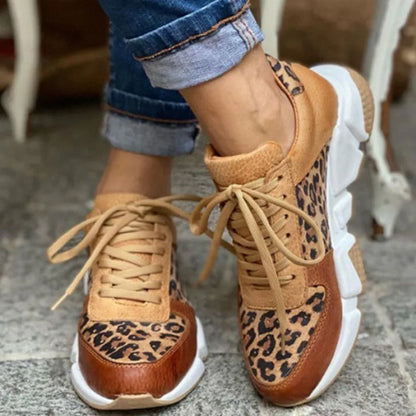 Women's Leopard Print Trainers – Stylish Athletic Sneakers for Casual Wear