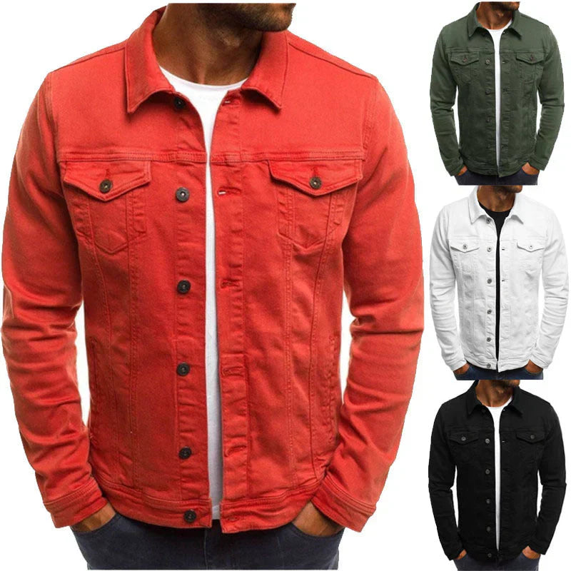 Men's Casual Denim Jacket – Stylish Lightweight Jacket for Everyday Wear