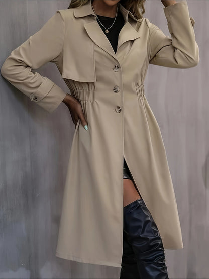 Autumn Coat for Women – Stylish Warm Jacket with Pockets and Trendy Design