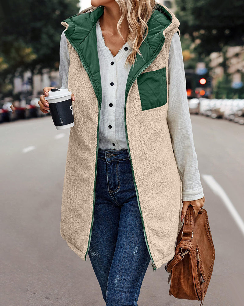 Winter Gilet for Women – Hooded Insulated Vest for Cold Weather Fashion