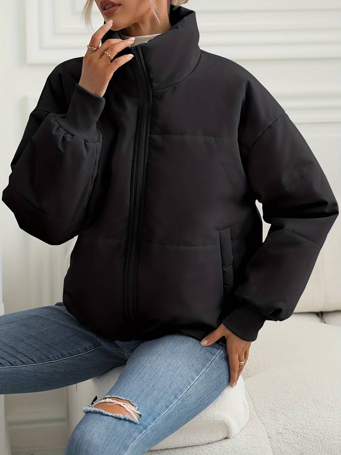 Women's Bomber Jacket – Stylish Casual Outerwear with Warmth and Comfort