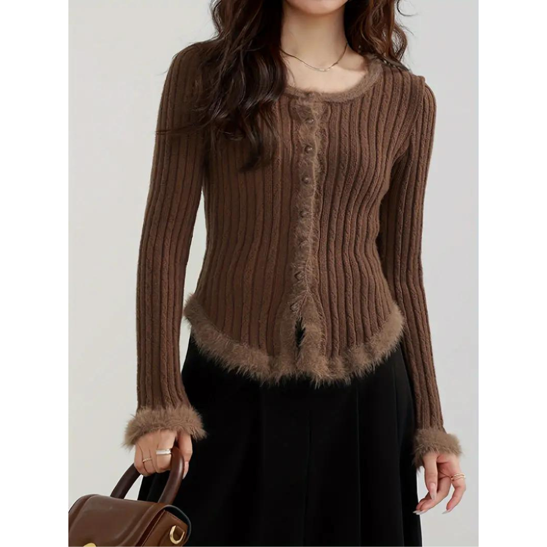 Women's Cardigan – Elegant Knit Sweater for Casual and Formal Wear