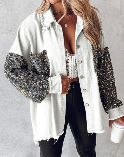 Sequin Jacket for Women – Stylish Party Blazer with Sparkling Design