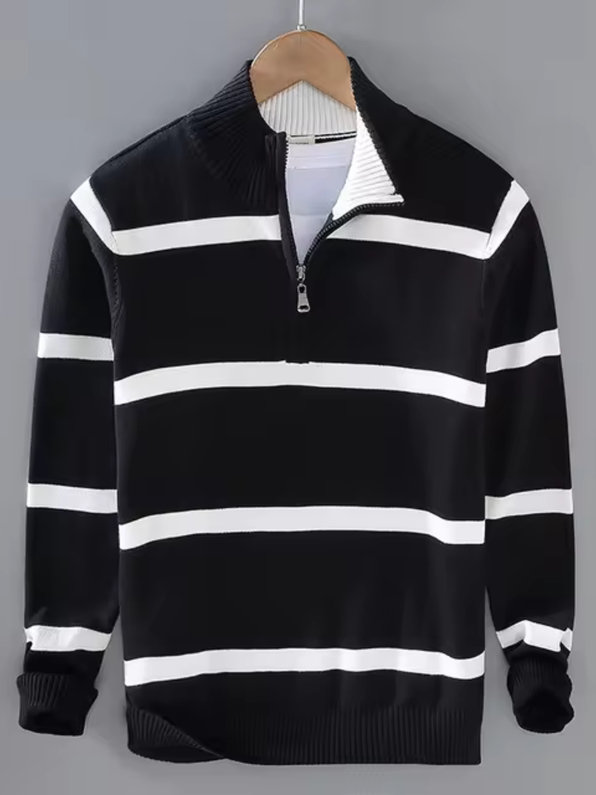 Men's Striped Jumper – Stylish Knit Sweater for Casual and Smart Wear