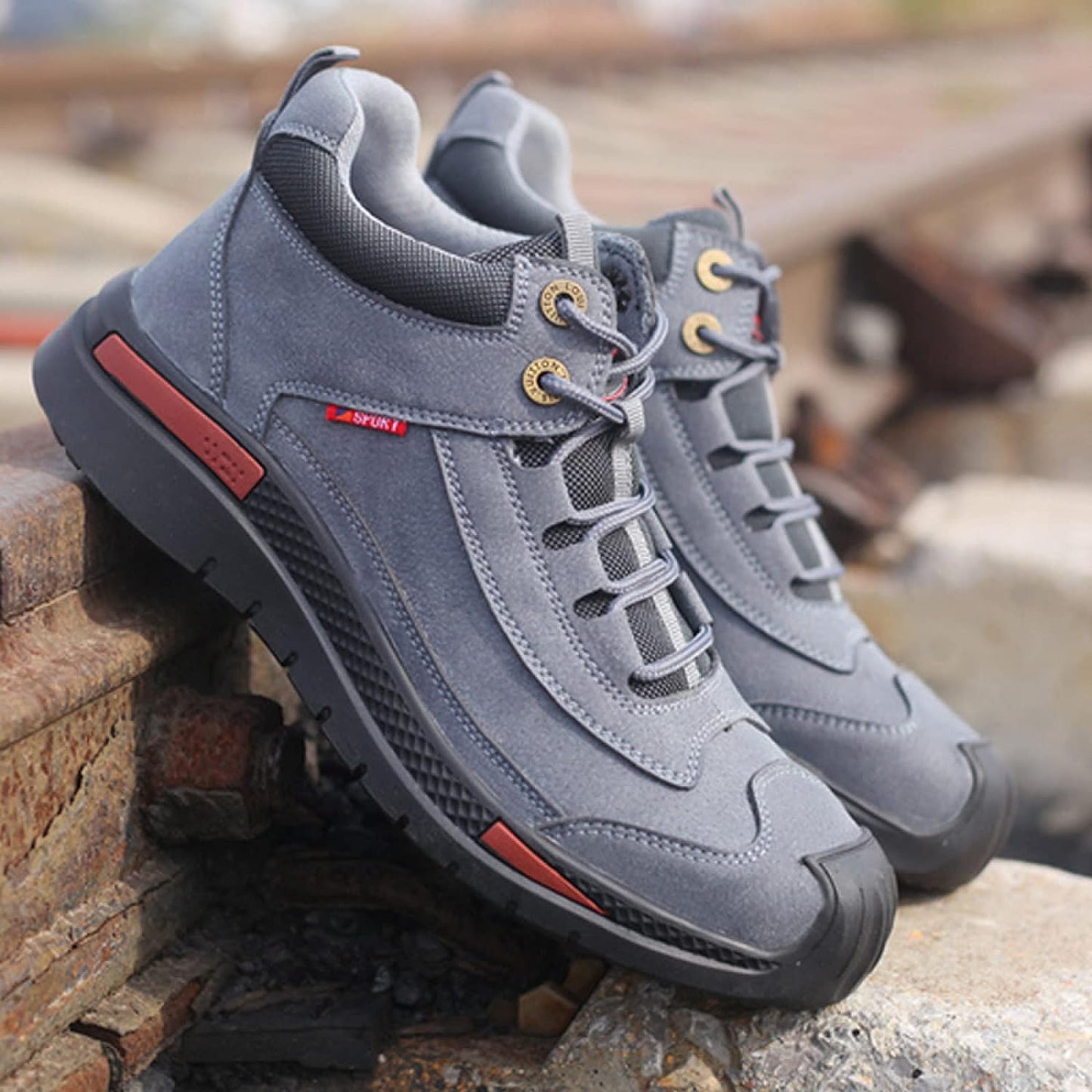 Waterproof Safety Shoes Men – Durable Slip-Resistant Work Boots for Construction