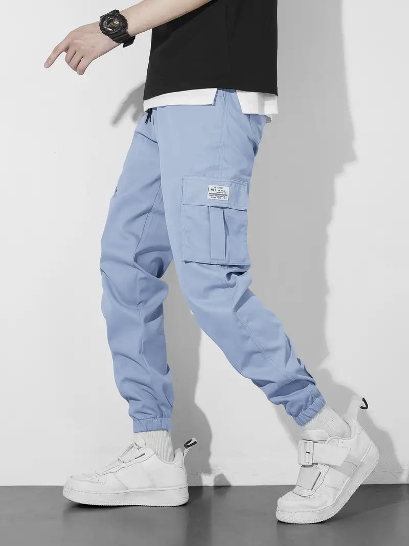 Men's Cargo Joggers – Stylish Lightweight Pants with Pockets for Casual Wear