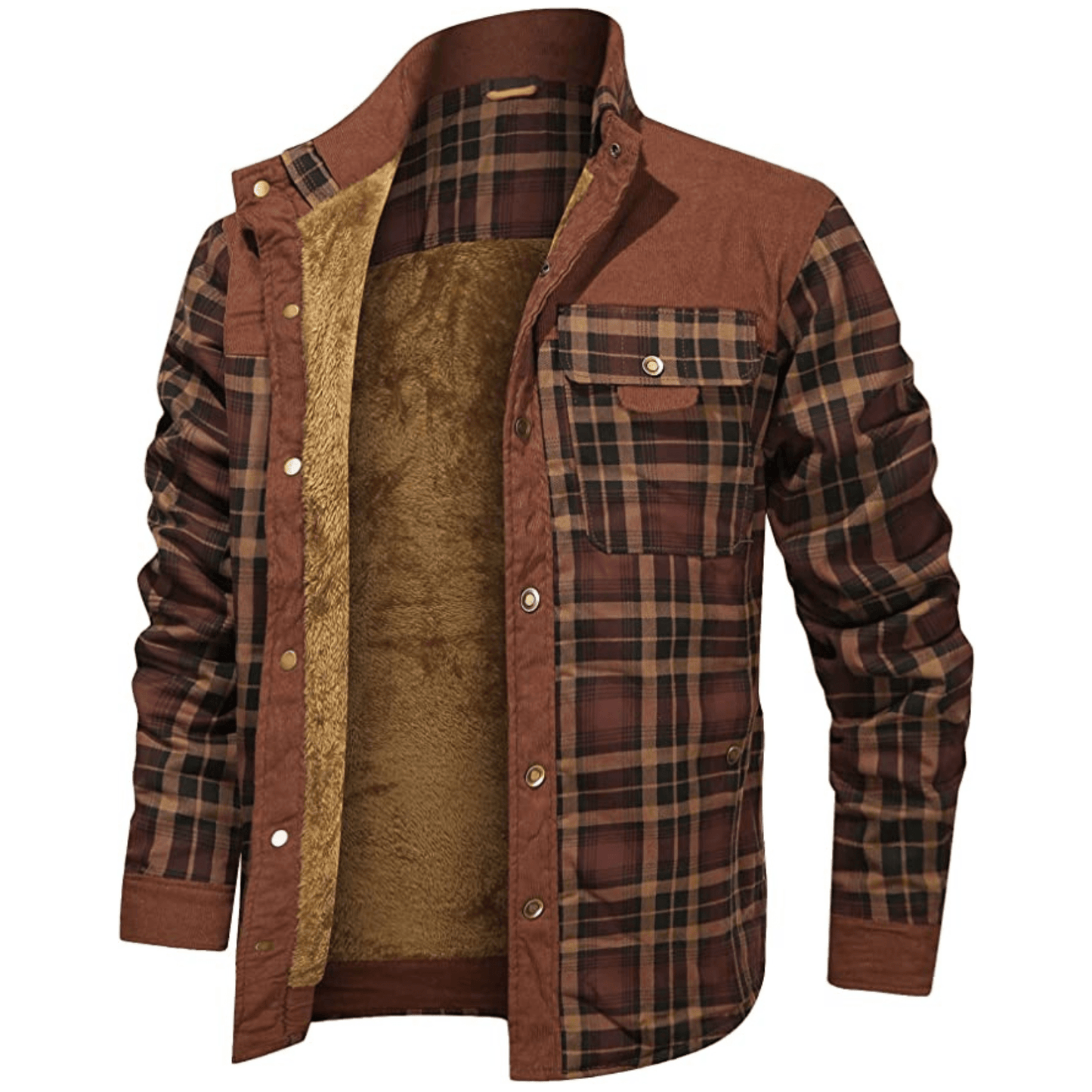 Men's Flannel Winter Jacket – Warm, Stylish, and Cozy Outerwear for Cold Weather