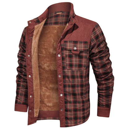 Men's Flannel Winter Jacket – Warm, Stylish, and Cozy Outerwear for Cold Weather