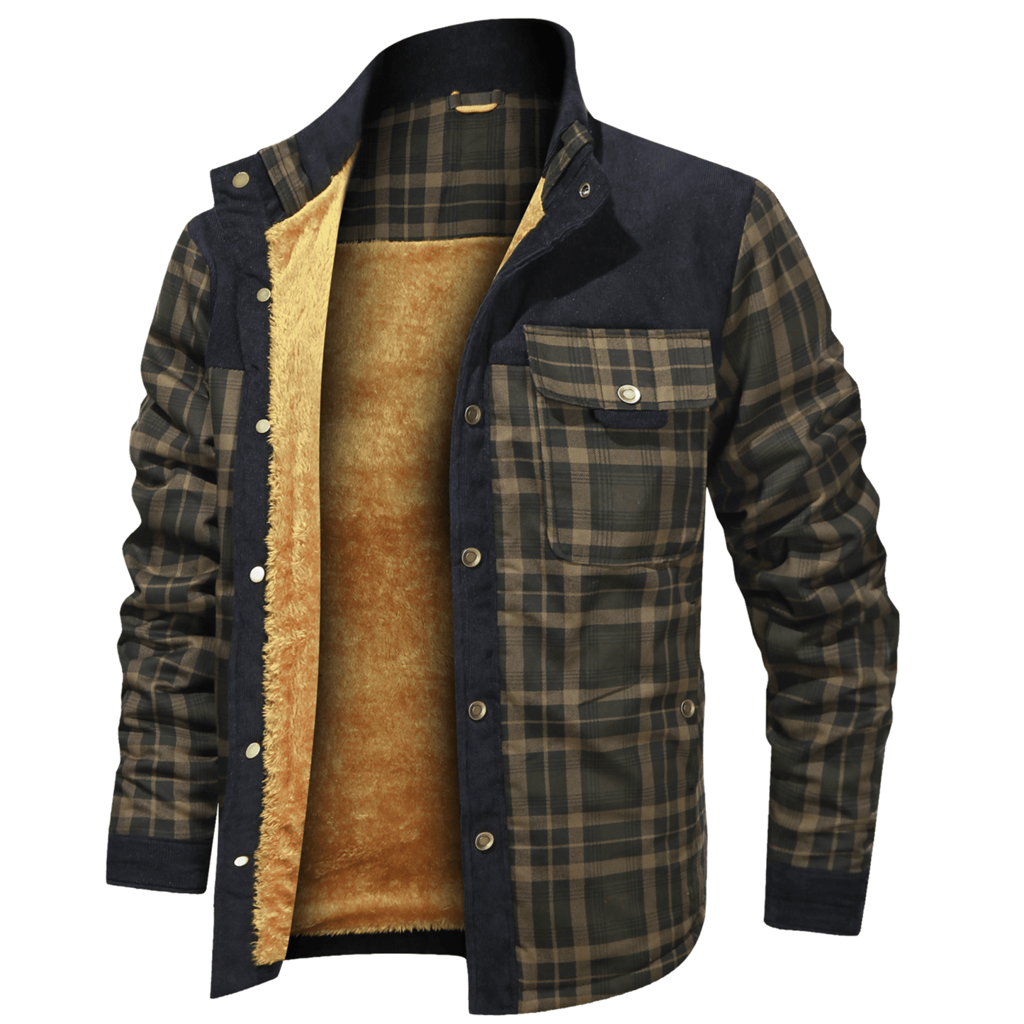 Men's Flannel Winter Jacket – Warm, Stylish, and Cozy Outerwear for Cold Weather