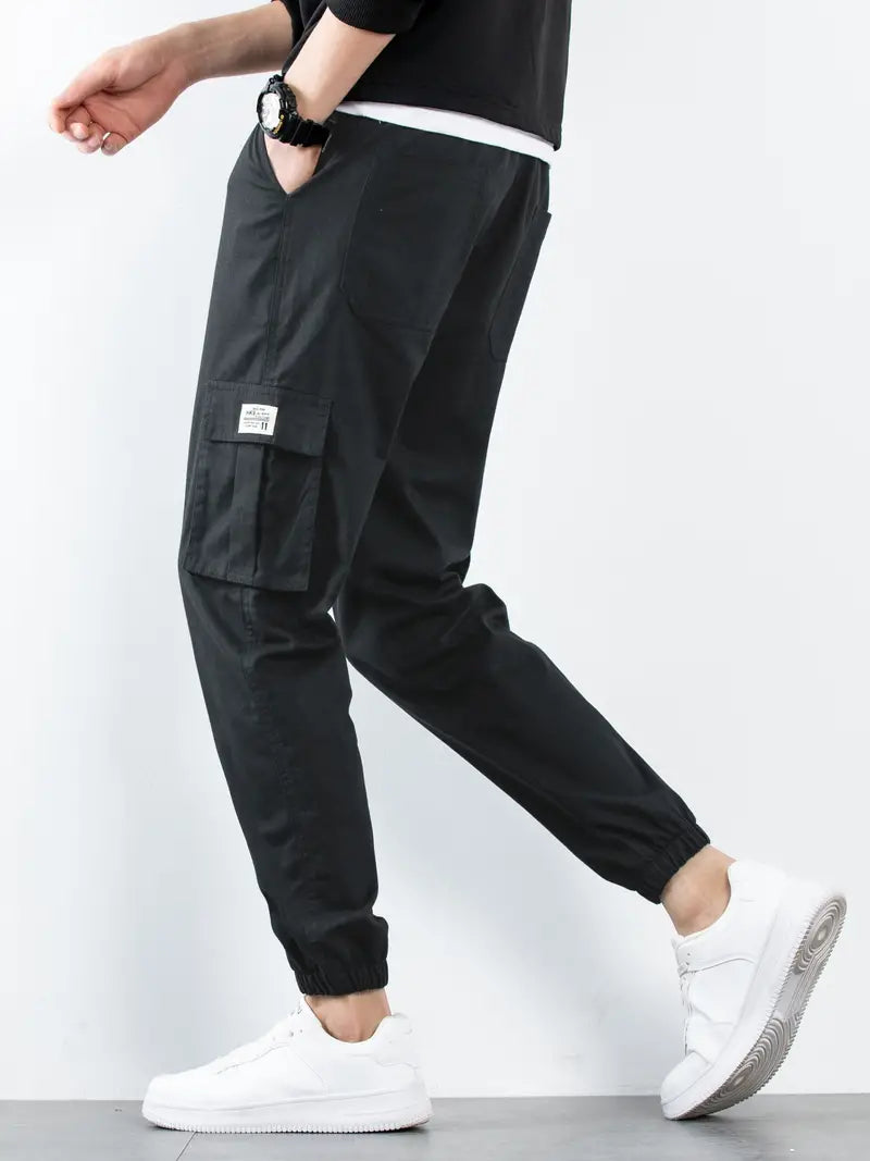 Men's Cargo Joggers – Stylish Lightweight Pants with Pockets for Casual Wear