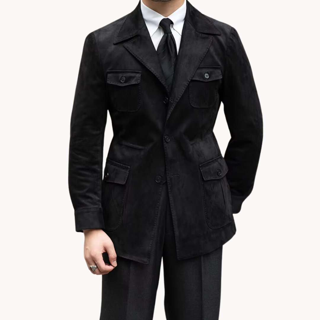 Men's Classic Coat – Stylish Wool Overcoat for Formal and Casual Wear