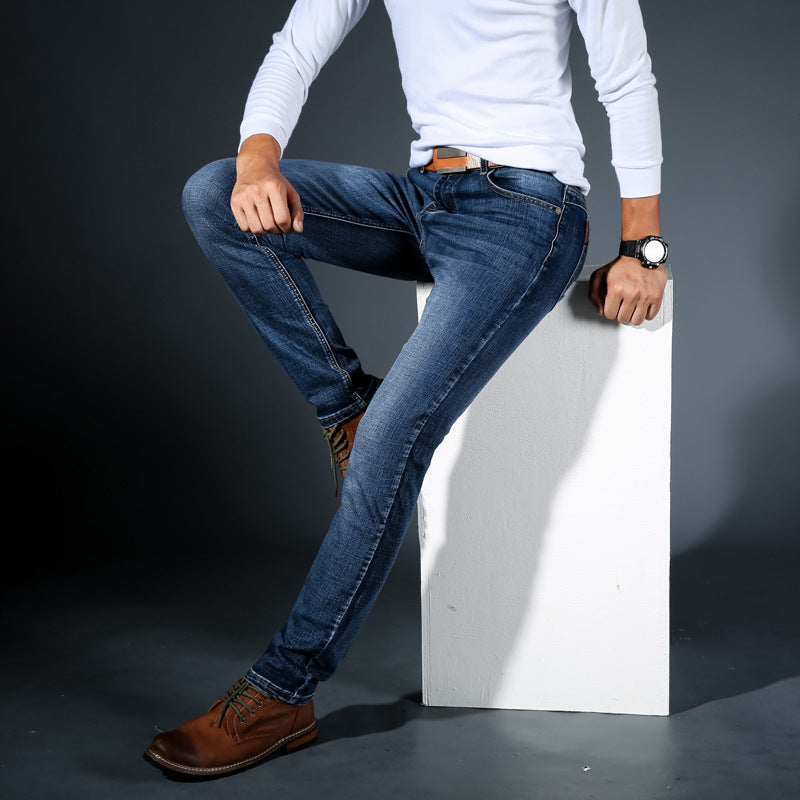 Men's Slim Fit Jeans – Stylish Stretch Denim Pants for Casual Wear