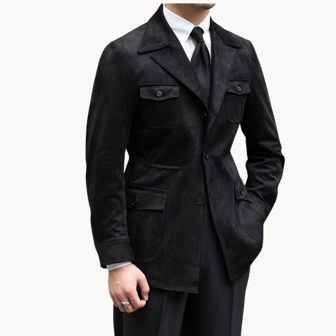 Men's Classic Coat – Stylish Wool Overcoat for Formal and Casual Wear