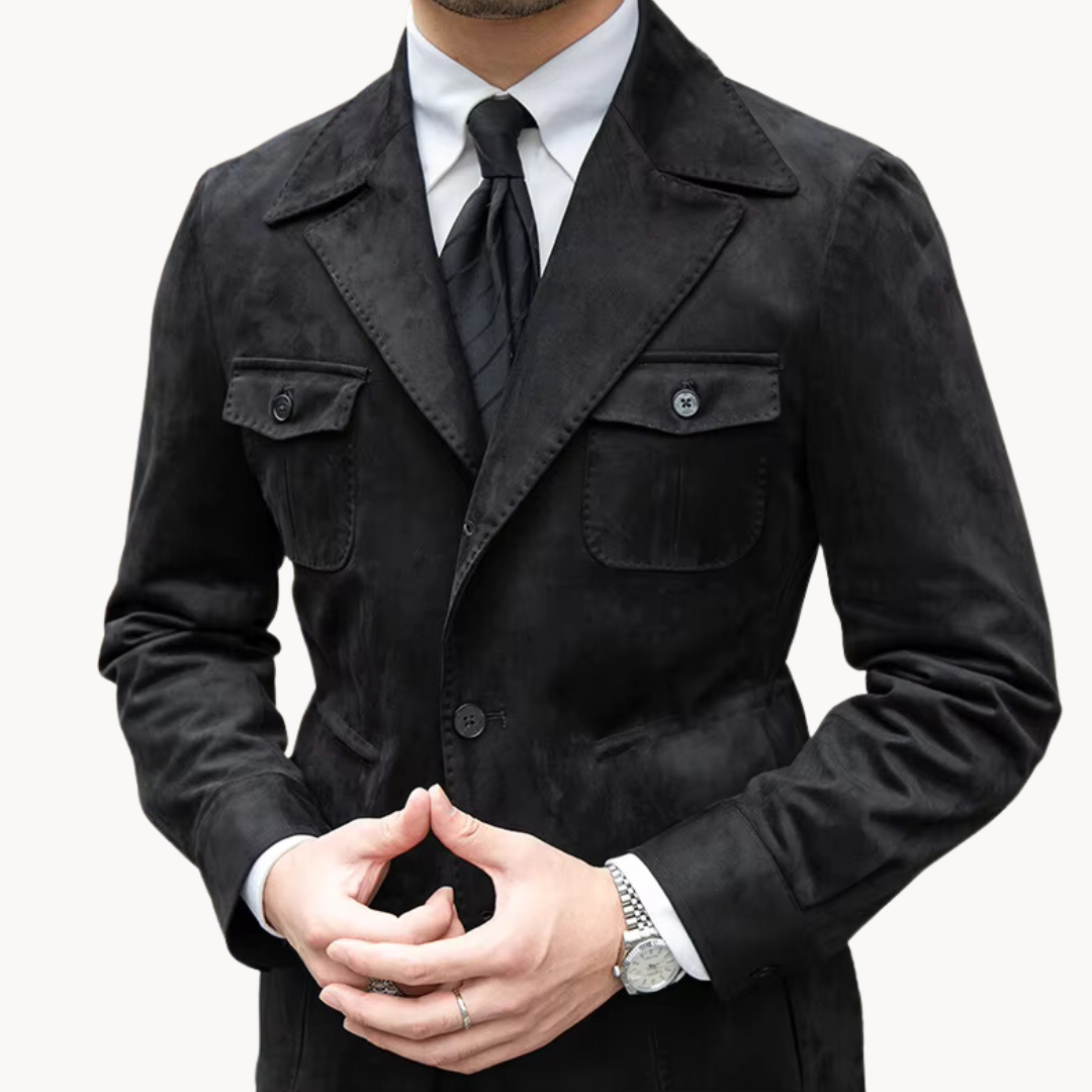 Men's Classic Coat – Stylish Wool Overcoat for Formal and Casual Wear