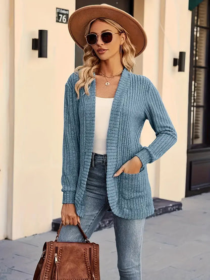 Women's Cozy Cardigan – Soft Knit Sweater for Casual Wear & Layering