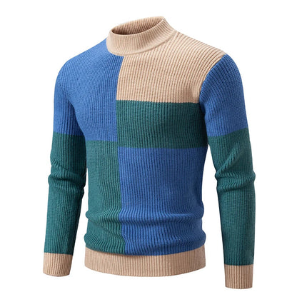 Men's Knitted Jumper – Cozy Wool Sweater for Casual Wear & Winter Style