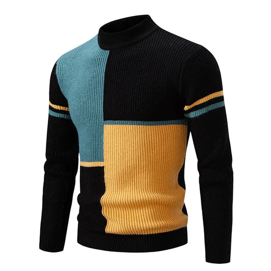 Men's Knitted Jumper – Cozy Wool Sweater for Casual Wear & Winter Style