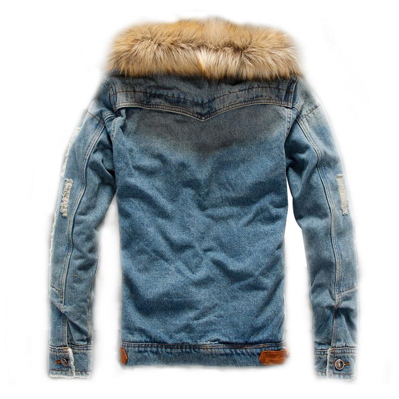 Men's Denim Winter Jacket – Warm Casual Outerwear with Stylish Design