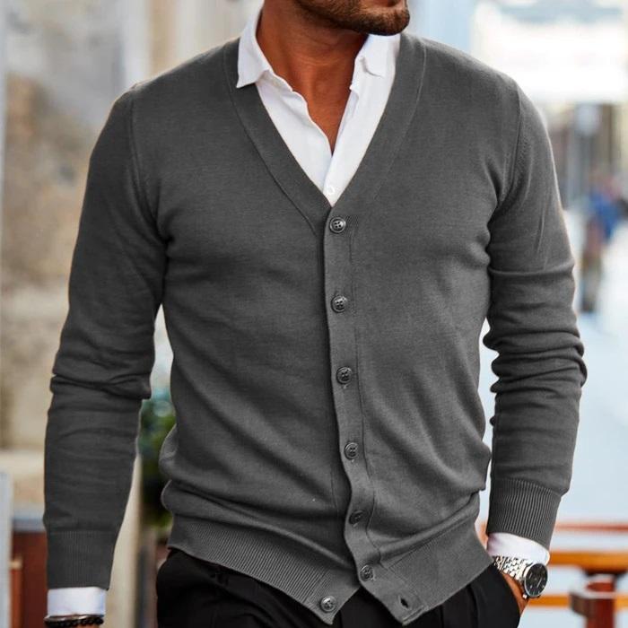 Men's Classic Cardigan – Stylish Knit Sweater for Casual and Formal Wear